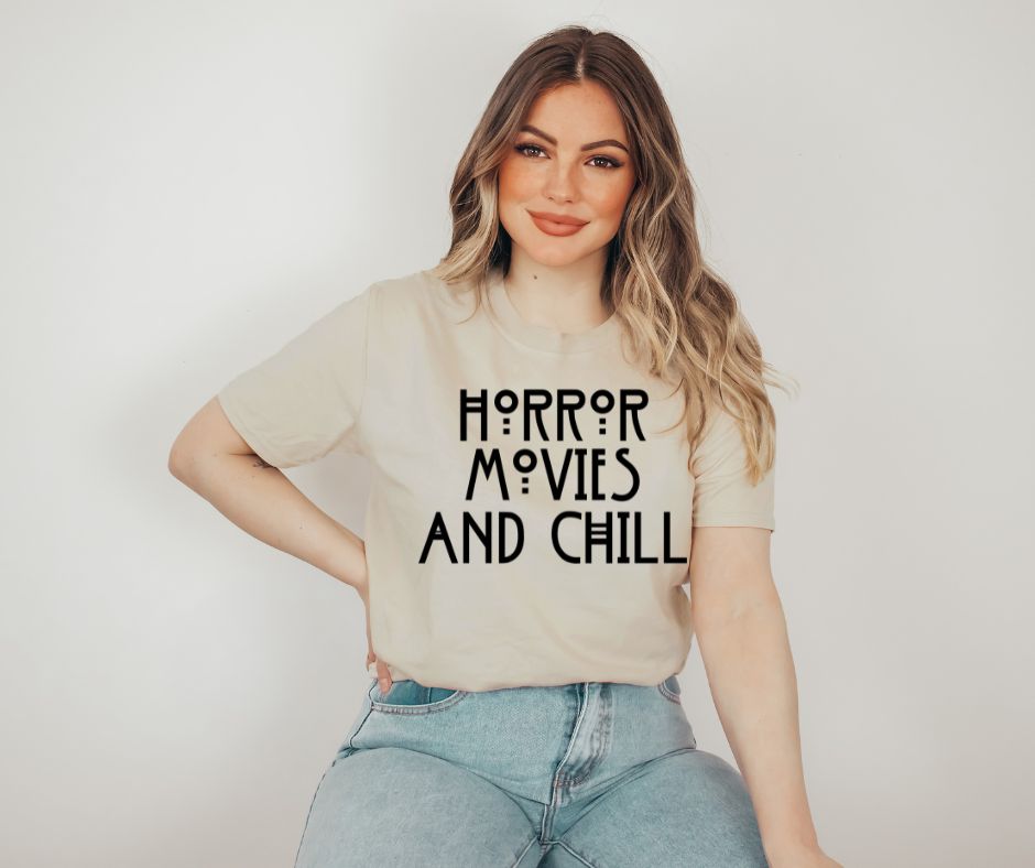 Horror Movies and Chill- Solid Tees
